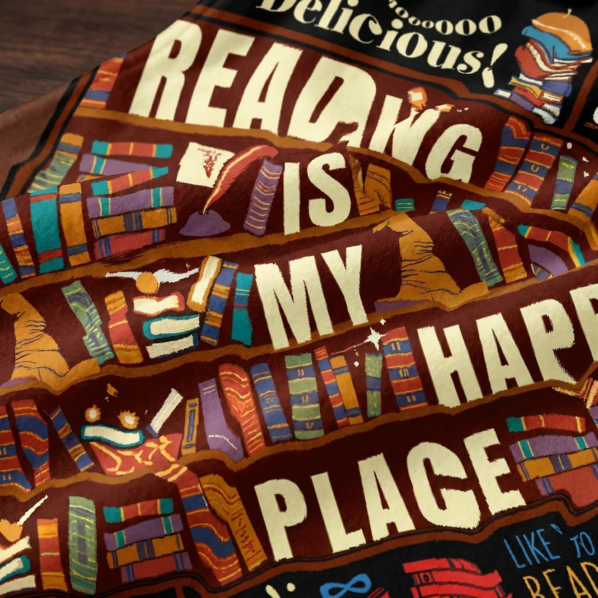 Book Lovers Gifts Reading Blanket 50"x60"