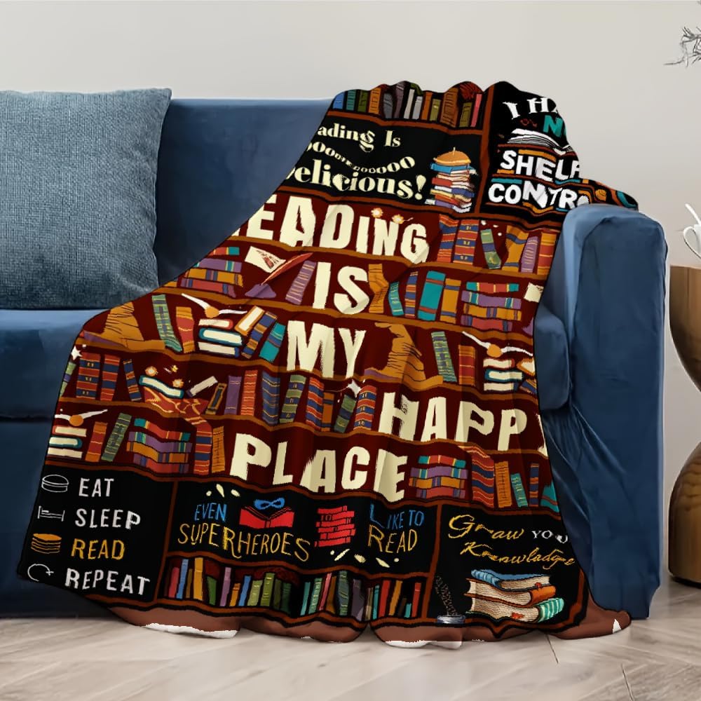 Book Lovers Gifts Reading Blanket 50"x60"