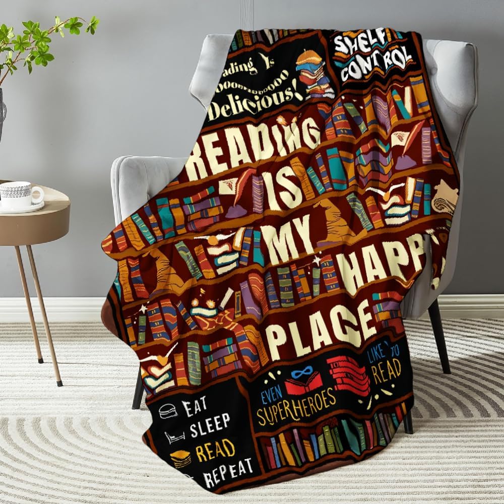 Book Lovers Gifts Reading Blanket 50"x60"
