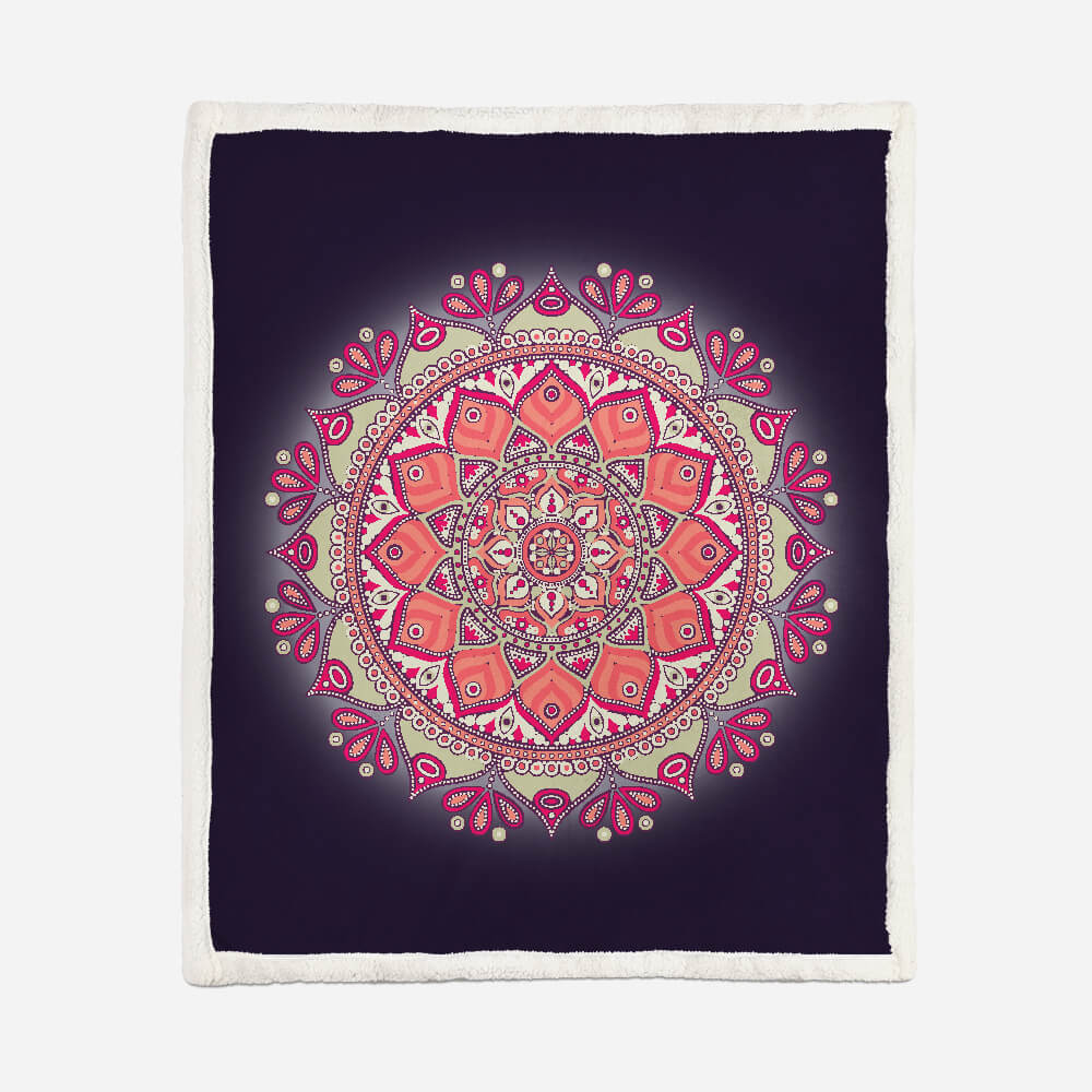 Bohemia Flowers Sherpa blanket Giftable