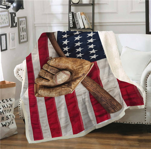 USA flag Baseball throw